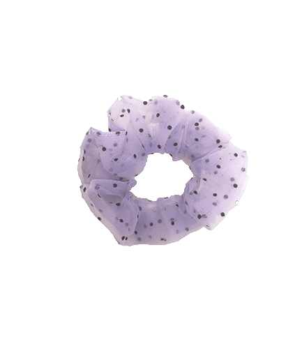 Naja Petit Scrunchie – Pastel Lilla m/prikker