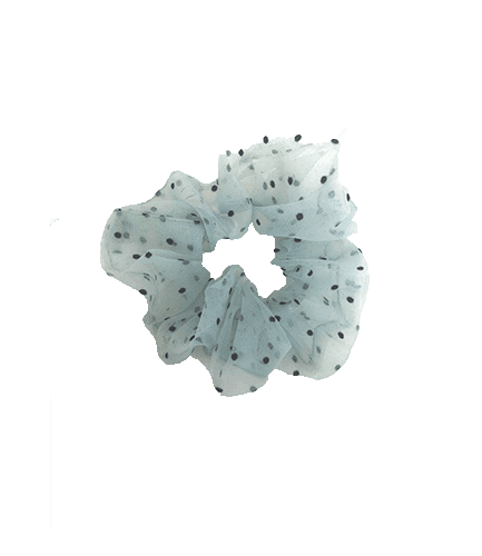 Naja Petit Scrunchie – Baby Blå m/prikker