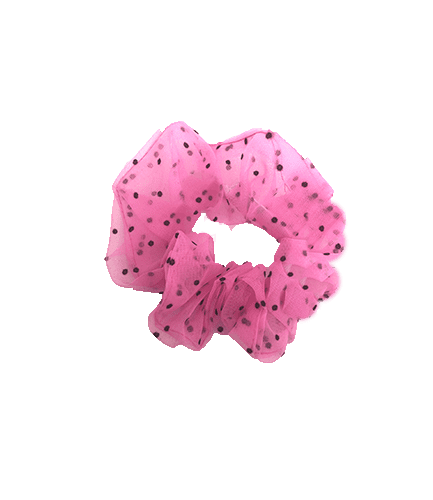 Naja Petit Scrunchie – Pink m/prikker