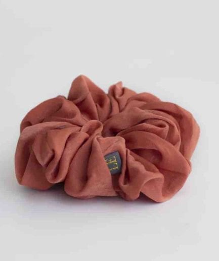 Bella MEGA Scrunchie i rust
