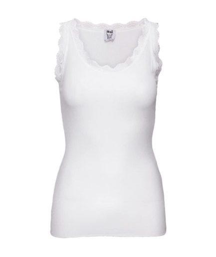 Top m. Blonde - Hvid