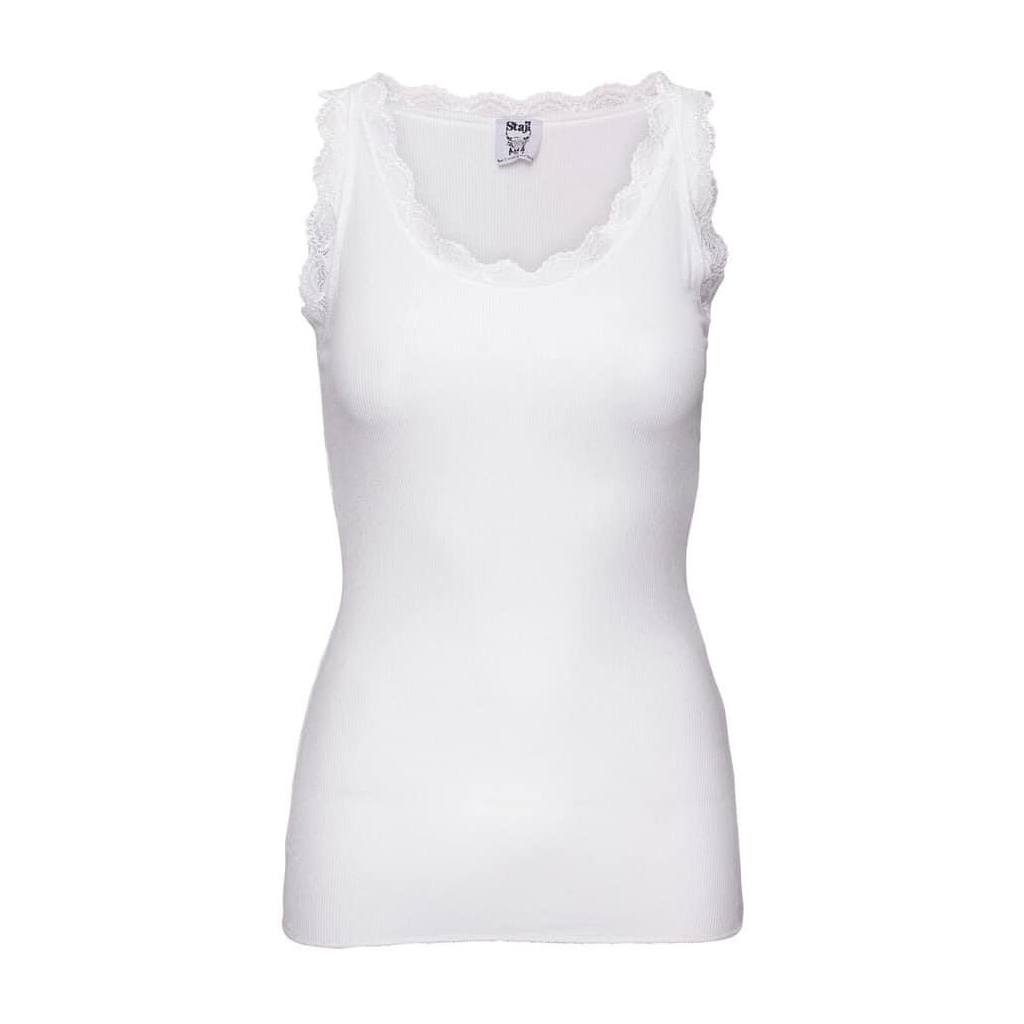 Top m. Blonde - Hvid