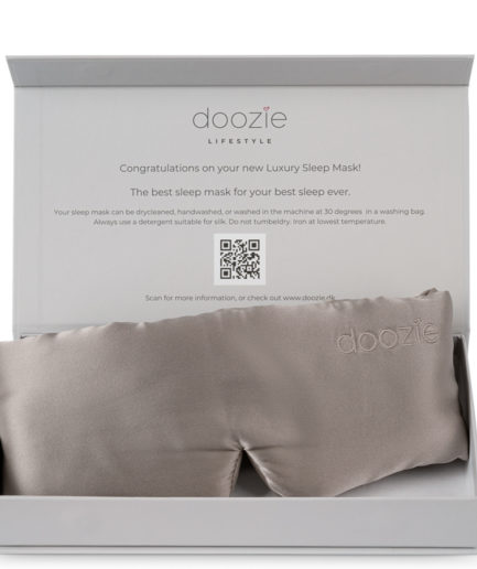 Doozie Luxury Sleep Mask Pearl Grey