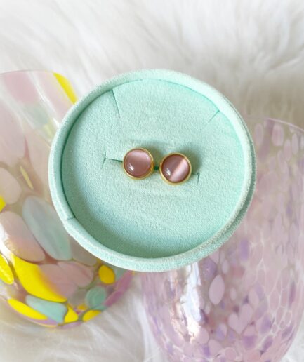 Moon earring -Rosa