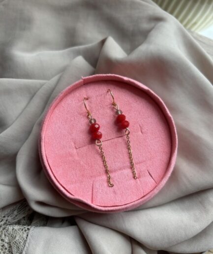 Red Chain Earring