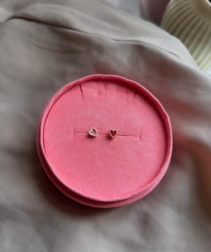 Red Heart Studs