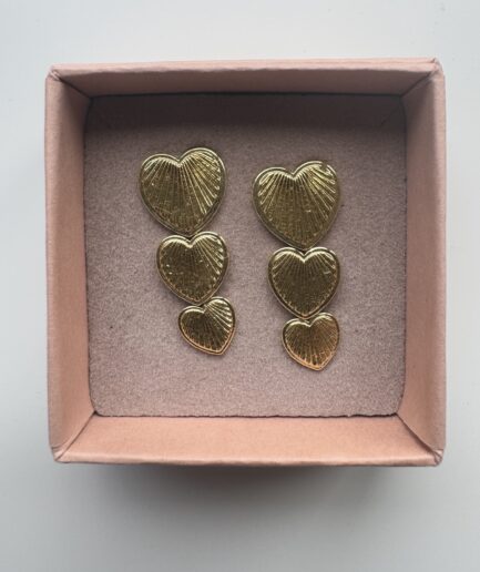 3 Heart Earring