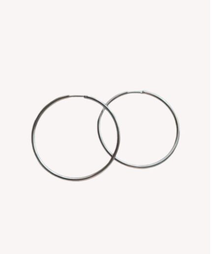 Classic Hoops 30 mm -sølv